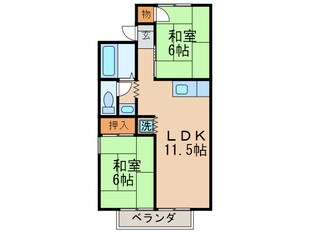 ホワイトピアＢ棟の物件間取画像